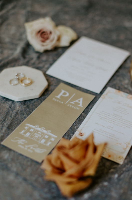 Paula and Ayson Marry in a Whimsical Wedding at Legacy Acres Arkansas Invitations