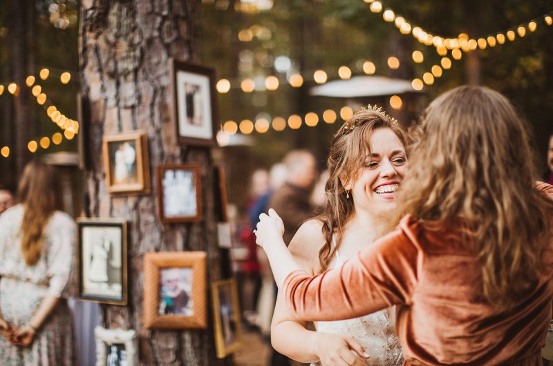 Elizabeth and Michael Marry at a Beautiful Fall Forest Wedding framed photos