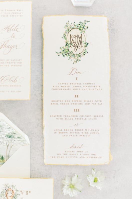 Mountain Views Styled Wedding Shoot In Clayton Georgia menu