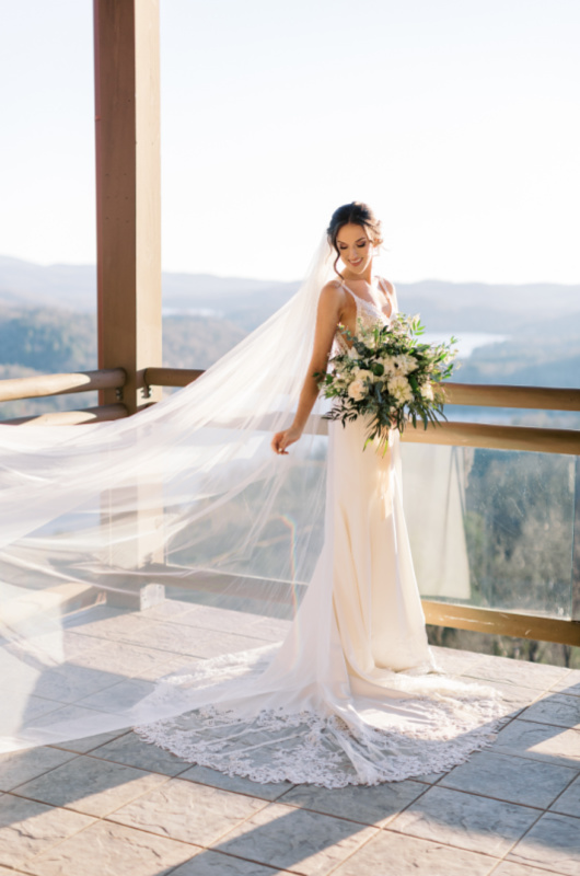 Mountain Views Styled Wedding Shoot In Georgia bride
