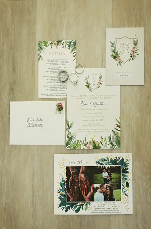 Ria Justin Hunsinger Invitations