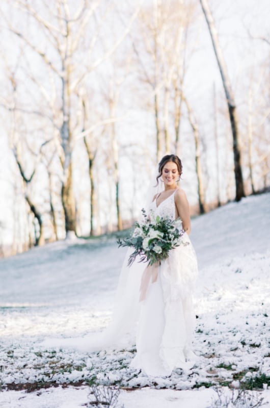 Mountain Views Styled Wedding Shoot In Clayton Georgia outside