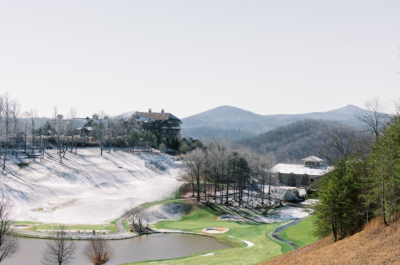 Mountain Views Styled Wedding Shoot In Clayton Georgia venue views