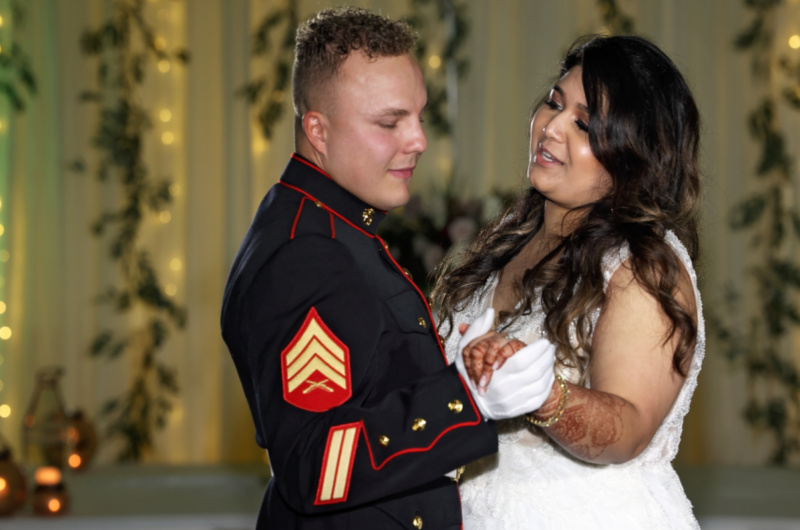 Ria Patel And Justin Hunsinger Marry At Wild Dunes At Isle of Palms In SC couple dance