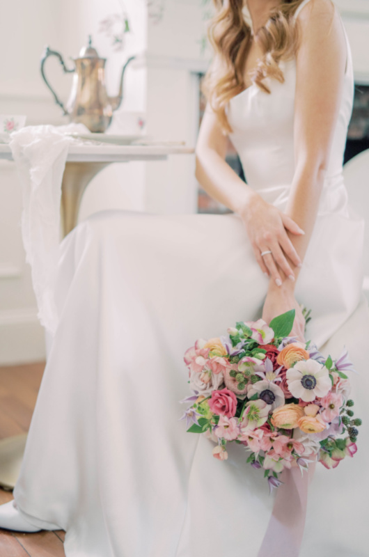 Tea Party Styled Wedding Shoot In Newburyport Massachusetts bouquet