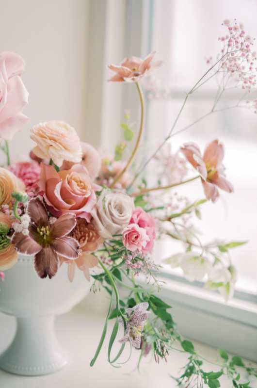 Tea Party Styled Wedding Shoot In Newburyport Massachusetts flowers