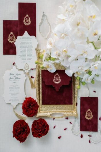 Yelena and Justins Beautiful Wedding in Louisiana Invitations