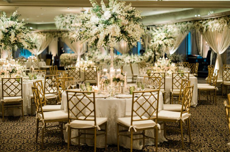 Elizabeth Smith and Christopher Newtons Beautiful Wedding in Houston Texas tables