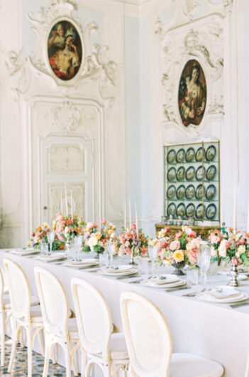 Enchanting Villa Sola Cabiati at Lake Como Italy table setting Enchanting Villa Sola Cabiati at Lake Como Italy table setting