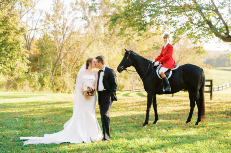 Horses And Hounds Inspired Wedding at the  Middleburg Hunt, Virginia