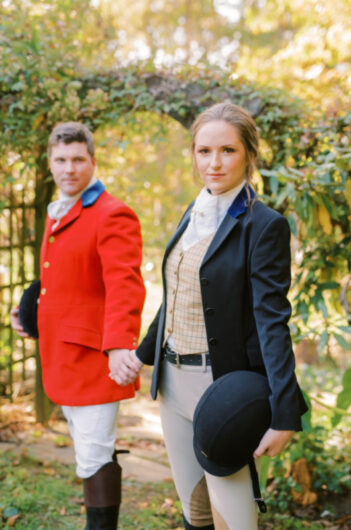 Horses And Hounds Styled Shoot In Middleburg Virginia red blue coat