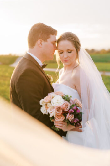 Horses And Hounds Styled Shoot In Middleburg Virginia sunset veil