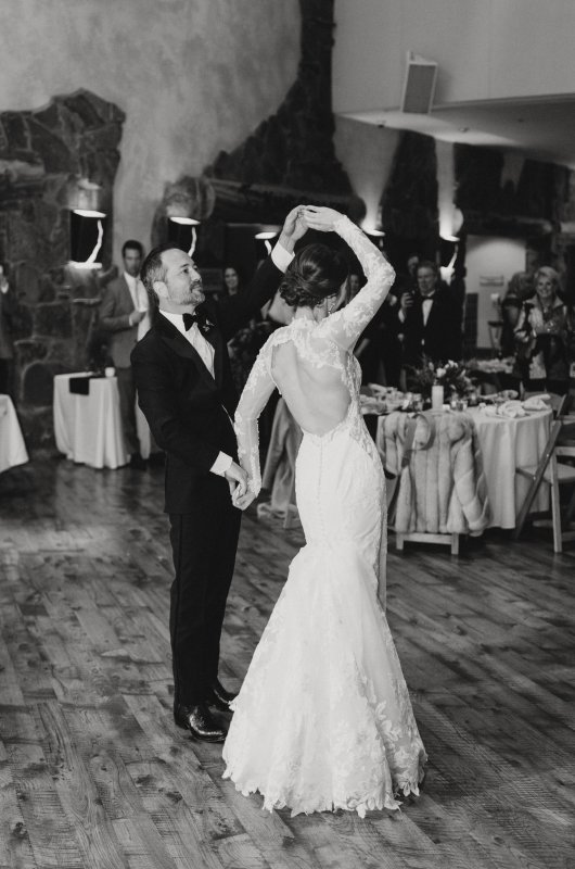 Jenny Tolman and Dave Brainard were married under the majestic Teton Mountain Range at Split Creek Ranch in Jackson Wyoming Dance