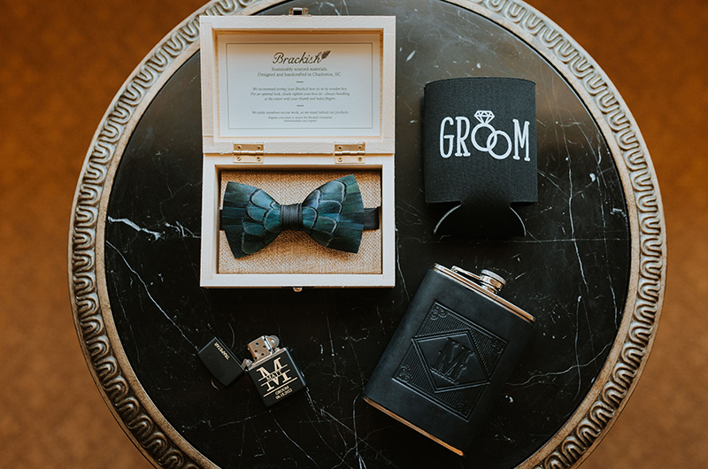 Emily and Matt Marry in a Classic Church Ceremony with a Vintage Reception Grooms Accessories