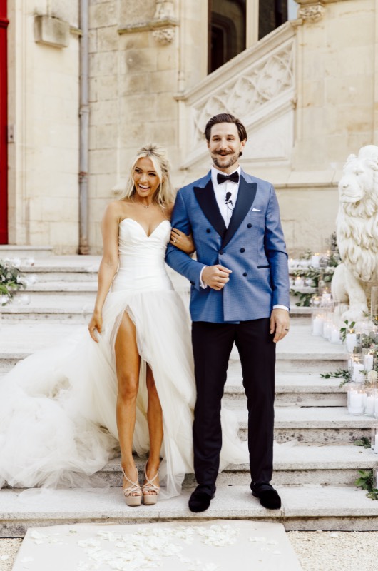 Erin Alvey and Filip Forsberg Wedding in La Guerche sur lAubois France Bride Groom