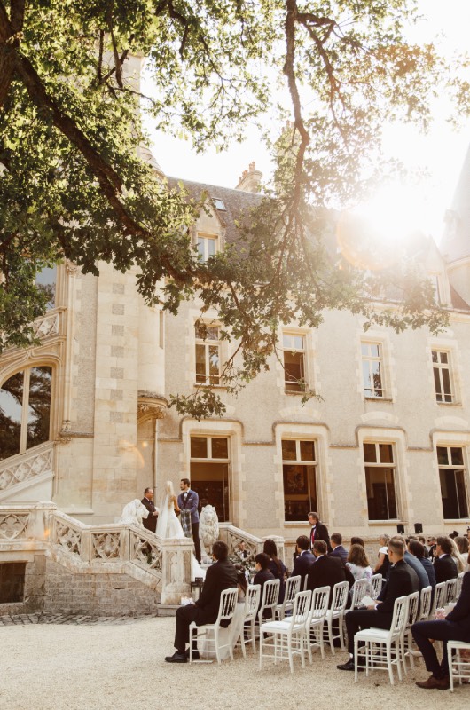 Erin Alvey and Filip Forsberg Wedding in La Guerche sur lAubois France Ceremony Guests