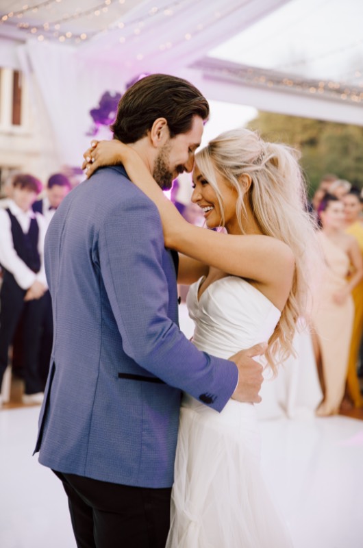 Erin Alvey and Filip Forsberg Wedding in La Guerche sur lAubois France Couple Dancing