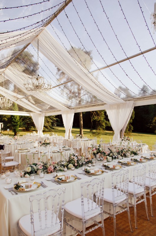 Erin Alvey and Filip Forsberg Wedding in La Guerche sur lAubois France Table Arrangements