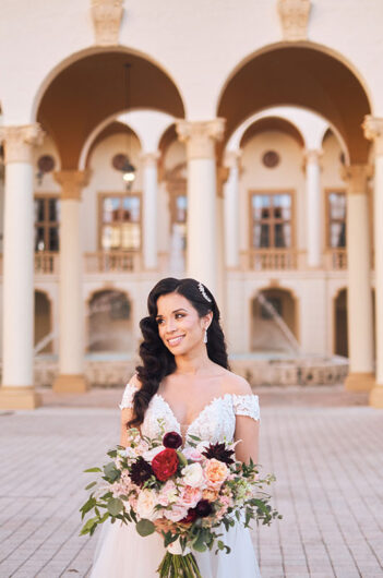 Adriana Zavala and JC Griffin Marry at the Biltmore Hotel Miami in Coral Gables Florida Bridal Portrait