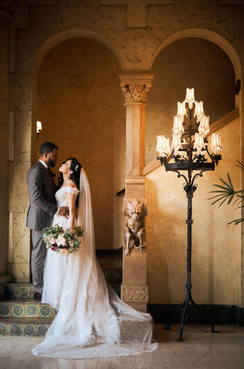 Adriana Zavala and JC Griffin Marry at the Biltmore Hotel Miami in Coral Gables Florida Bride and Groom Portrait