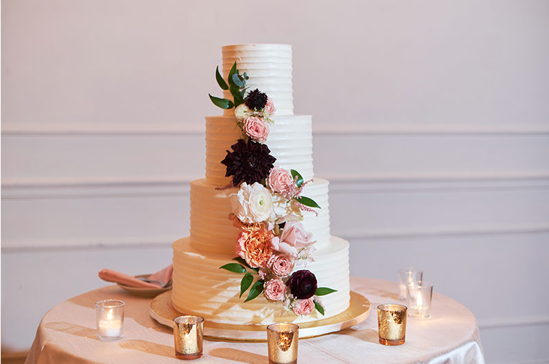 Adriana Zavala and JC Griffin Marry at the Biltmore Hotel Miami in Coral Gables Florida Cake