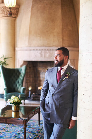 Adriana Zavala and JC Griffin Marry at the Biltmore Hotel Miami in Coral Gables Florida Groom Portrait