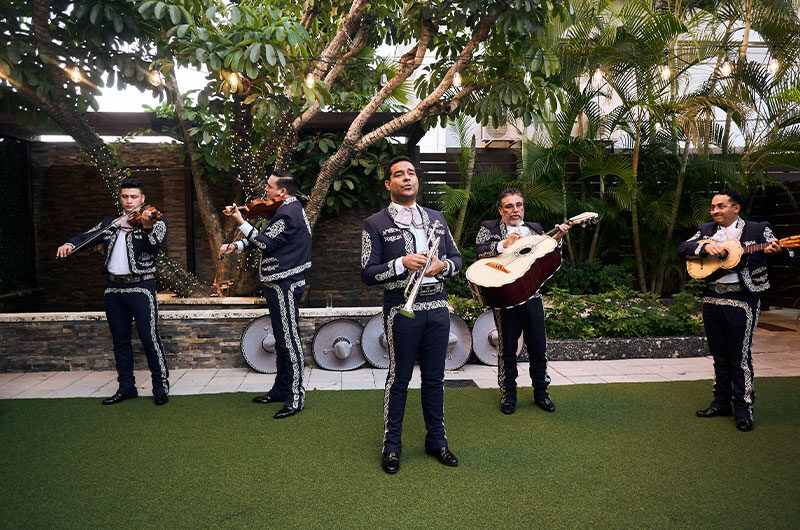 Adriana Zavala and JC Griffin Marry at the Biltmore Hotel Miami in Coral Gables Florida Mariachi Band