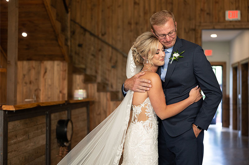 Ashlyn Carruthers and Bryson Burt Marry in North Carolina Father Daughter