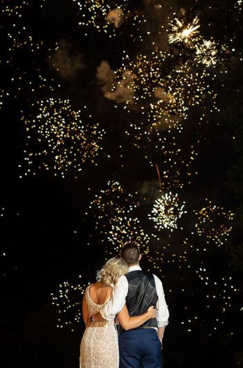 Ashlyn Carruthers and Bryson Burt Marry in North Carolina Fireworks