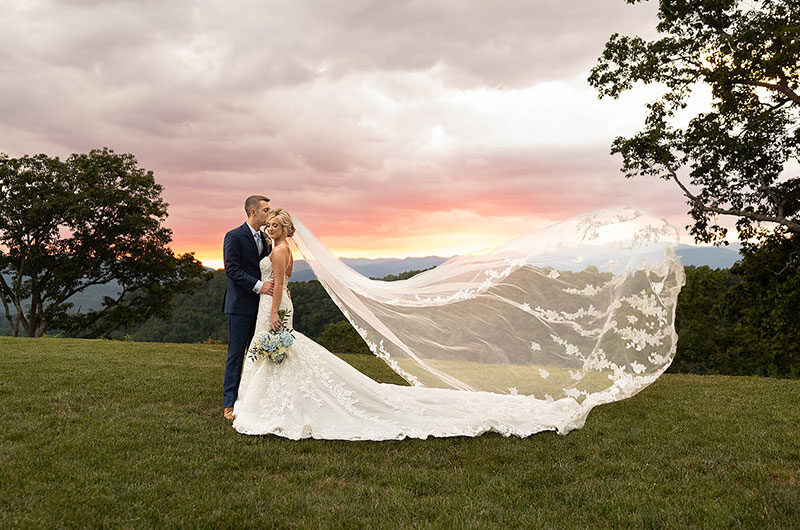 Ashlyn Carruthers and Bryson Burt Marry in North Carolina Sunset