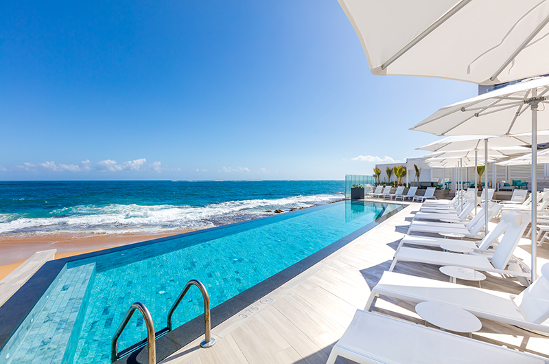 Host Your Destination Wedding in Puerto Rico with The Condado Collection Condado Ocean Club Infinity Pool Deck