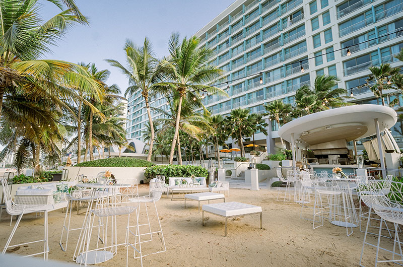 Host Your Destination Wedding in Puerto Rico with The Condado Collection La Concha Beach Reception