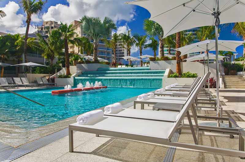 Host Your Destination Wedding in Puerto Rico with The Condado Collection La Concha Pool Deck