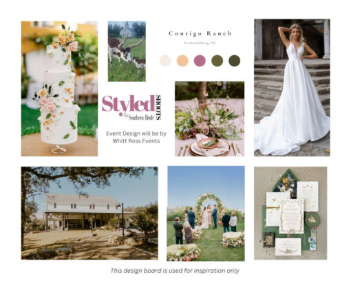 Styled SHOOTS by Southern Bride Contigo Ranch Mood Board Fredericksburg Texas