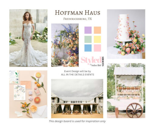 Styled SHOOTS by Southern Bride Hoffman Haus Mood Board Fredericksburg Texas
