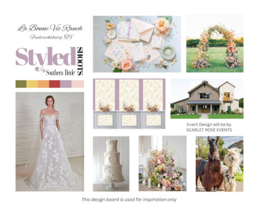 Styled SHOOTS by Southern Bride La Bonne Vie Ranch Mood Board Fredericksburg Texas
