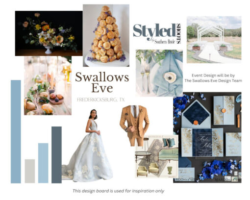 Styled SHOOTS by Southern Bride Swallows Eve Mood Board Fredericksburg Texas