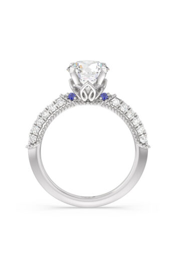 With Clarity Engagement Ring Trends blue
