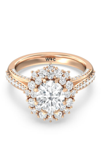 With Clarity Engagement Ring Trends rose hydrangea