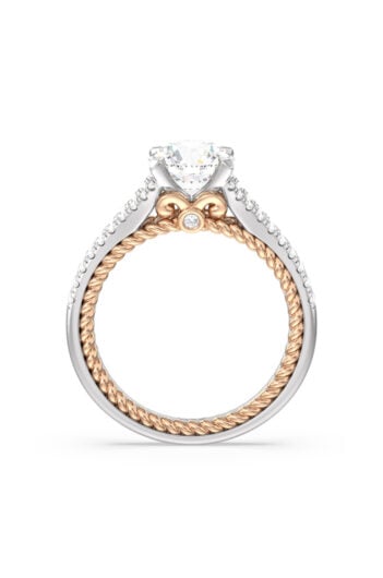 With Clarity Engagement Ring Trends split shank upright