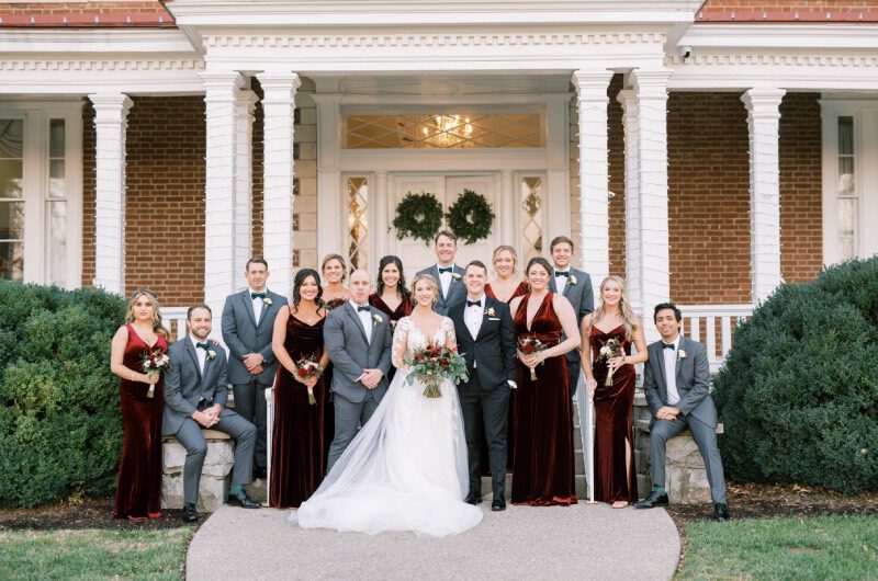 Alex Peele and Michael Oates Wedding in Brentwood Tennessee Group Photo