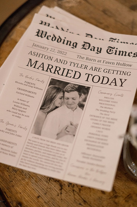 Ashton Williams and Tyler Zuber Marry at Fawn Hollow in Quitman Arkansas Newspaper Wedding Announcement Ashton Williams and Tyler Zuber Marry at Fawn Hollow in Quitman Arkansas Newspaper Wedding Announcement
