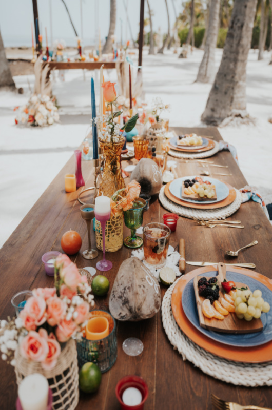 Casitas Beach Checca Lodge Styled By Southern Bride table setting