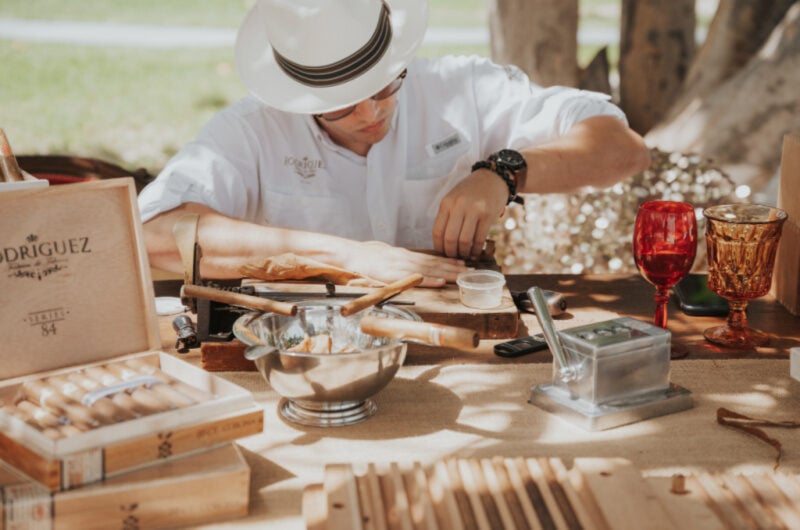 Casitas Beach Chicca Lodge Styled By Southern Bride cigar roller