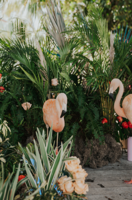 Casitas Beach Chicca Lodge Styled By Southern Bride flamingos