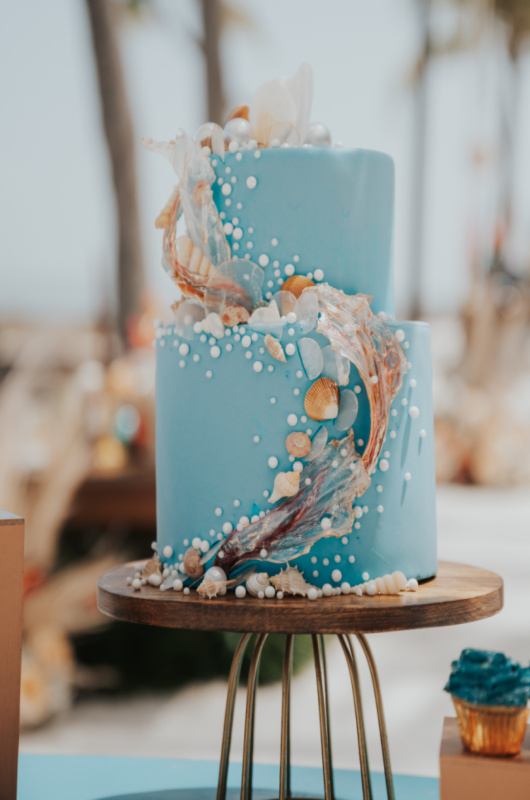 Casitas Beach Chicca Lodge Styled By Southern Bride wedding cake