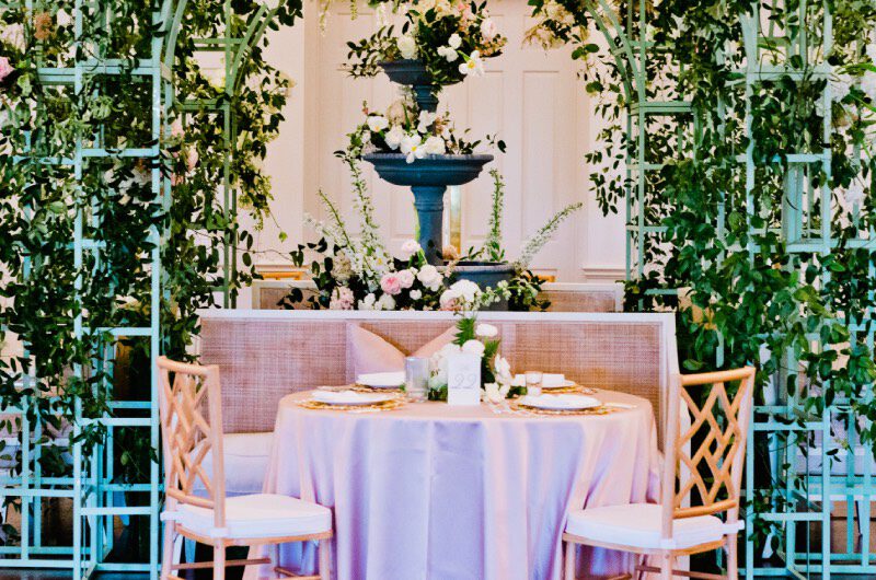 Claire Panebianco and Bobby Theobald Wedding in Houston Texas Table Placement