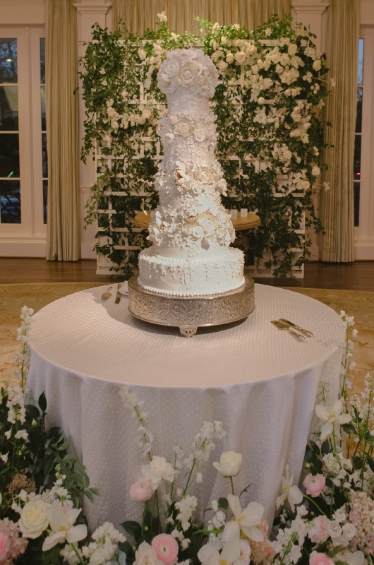 Claire Panebianco and Bobby Theobald Wedding in Houston Texas Wedding Cake