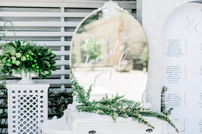 Islamorada Ballroom Styled By Southern Bride mirror