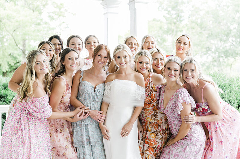 alisa adkison and miles svoboda garden style wedding in tennessee bridesmaids